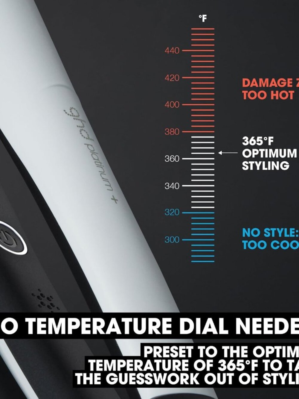 ghd Platinum+ Styler 1" Flat Iron Hair Straightener, Professional Ceramic NEW - Picture 3 of 7